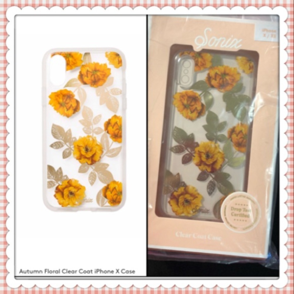 New Sonic iPhone X/XS Case Autumn Floral V4